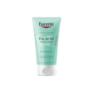 Eucerin Pro ACNE SOLUTION CLEANSING GEL 75 ML (ยูเซอริน เจลล้างหน้า ลดปัญหาสิว ลดผิวมัน บำรุงผิวหน้า)