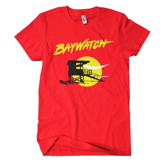 เสื้อยืด พิมพ์ลายโลโก้ Baywatch แฟชั่นฤดูร้อน สําหรับผู้ชายS-5XL