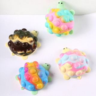 【COD】Pop It Fidget Toy 3D Stylish Kawaii Turtle Pinch Ball Silicone Push It Bubble Balls Anti-Stress Vent Toys For Kids