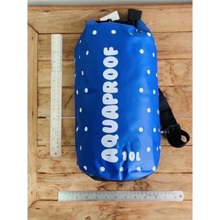 { ขายดี พร้อมส่ง } 🌴💙 กระเป๋ากันน้ำ AQUAPROOF 10L รุ่นลายจุด สีสันสดใส สีสดโดดเด่นถ่ายรูปสวย