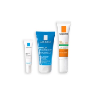 [Acne Starter Kit] La Roche-Posay EFFACLAR Duo+ .5ml และ Effaclar Gel 50ml. และ Anthelios Dry Touch 15m ครีมบำรุงหน้า