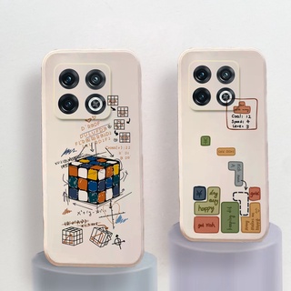 เคสโทรศัพท์มือถือนิ่ม พิมพ์ลายกราฟฟิตี้ Rubik Cube สําหรับ 1+ OnePlus 9 10 Pro 9R 9RT 8T Nord CE 2 N20 N200 5G