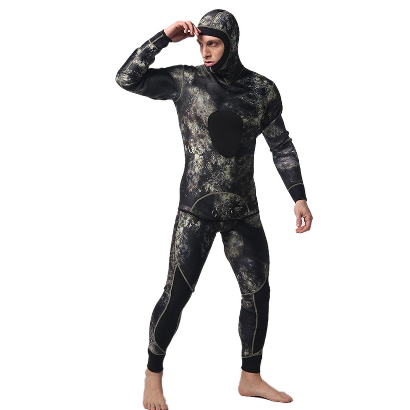 LIFURIOUS 3MM Scuba Diving Suits for Men 2 Pieces Long Sleeve Keep Warm