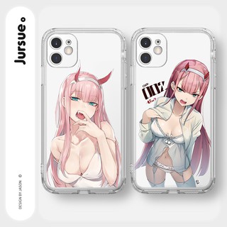 JURSUE เคสไอโฟน เคสซิลิโคนนุ่มกันกระแทกใสการ์ตูนอนิเมะตลก เคสโทรศัพท์ Compatible for iPhone 13 12 11 Pro Max SE 2020 X XR XS 8 7 Plus พลัส y1167