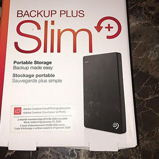 ฮาร์ดไดรฟ์ภายนอก สำรองข้อมูล Seagate Backup Plus Slim 2TB 2 TB