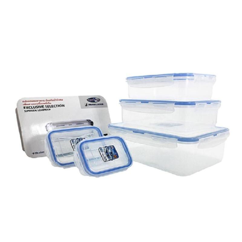 Super Lock 5 กล่อง สั่งเป็นชุดคุ้มกว่า ชุดกล่องถนอมอาหาร (รวมฝา) รุ่น 6116-S10 10 ชิ้น