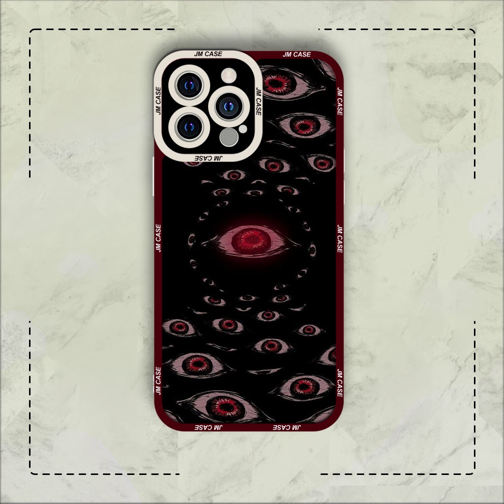 JM CASE Hellsing alucard ตาแดง iphone CASE samsung xiaomi oppo ขอบเหลี่ยม