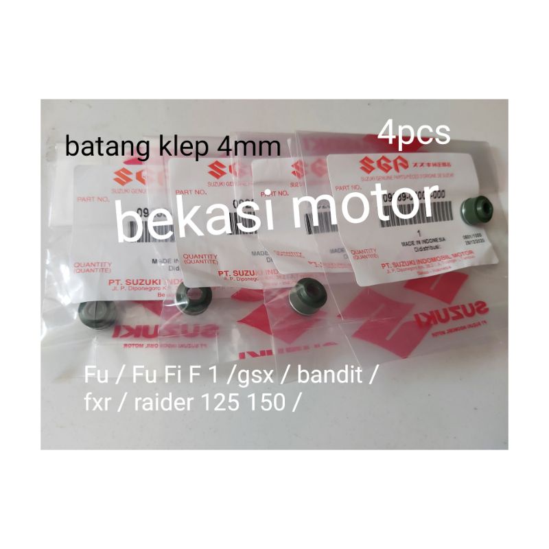 09289-04002 4pcs วาล์ววาล์ว suzuki satria Fu GSX 150 BANDIT 150 RAIDER FXR Fu Fi Raider เดิม 1 ชุด