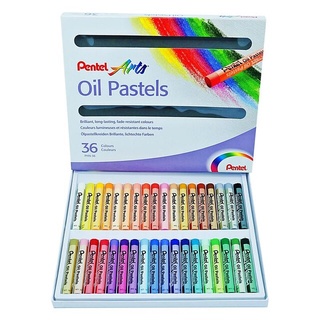 สีชอล์คน้ำมัน เพนเทล Pentel Arts Oil Pastels 36สี