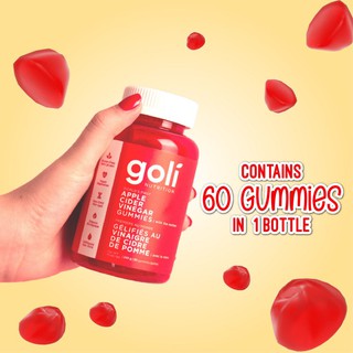 [ฉลากไทย อย. ไทย] 🍎Goli ACV gummies แอปเปิ้ลไซเด้อกัมมี่ วิตามินนำเข้าจากต่างประเทศ