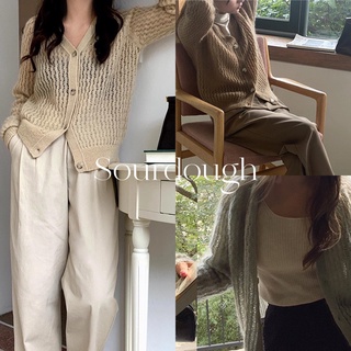 cpjgirlxx |  Sourdough Cardigan - 3col (limited) คาดิแกนผ้าวูลคอวี เกาหลี premium