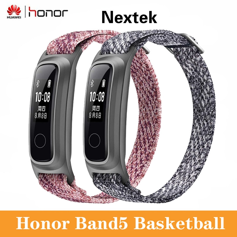 แท้100% Huawei Honor Band 5 Basketball Version สมาร์ทวิ่งคำแนะนำข้อมูลการนอนหลับการตรวจสอบสร้อยข้อมือกันน้ำกีฬา