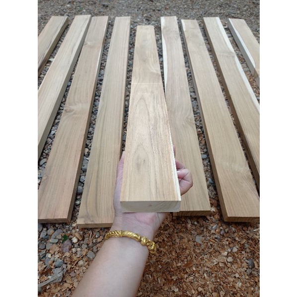 ไม้สักแผ่น รีดไสทั้ง2ด้าน กว้าง7.5ซ.ม. ยาว1เมตร หนา2ซ.ม. - รูปที่ 6