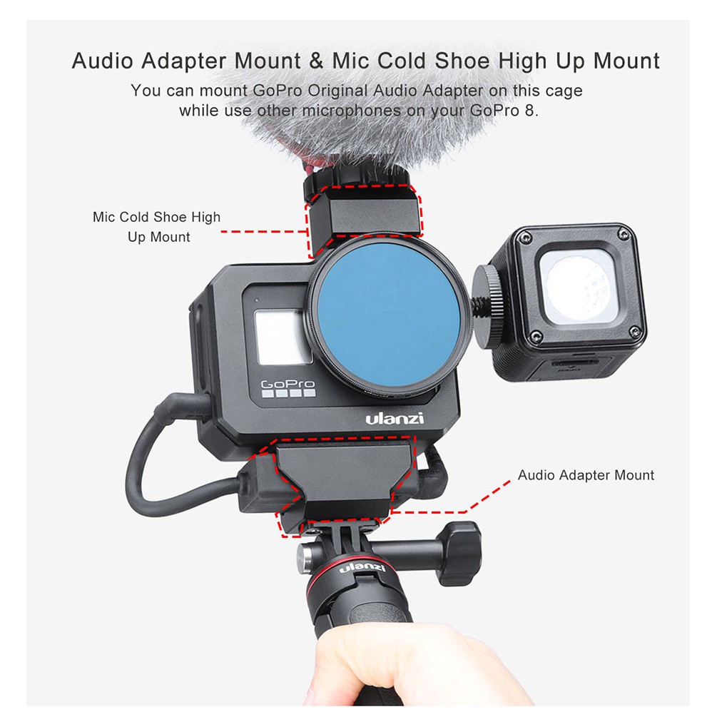 เฟรม Vlog โกโปร 8 Ulanzi aluminium vlog frame gopro hero 8 - kkochakorn ...