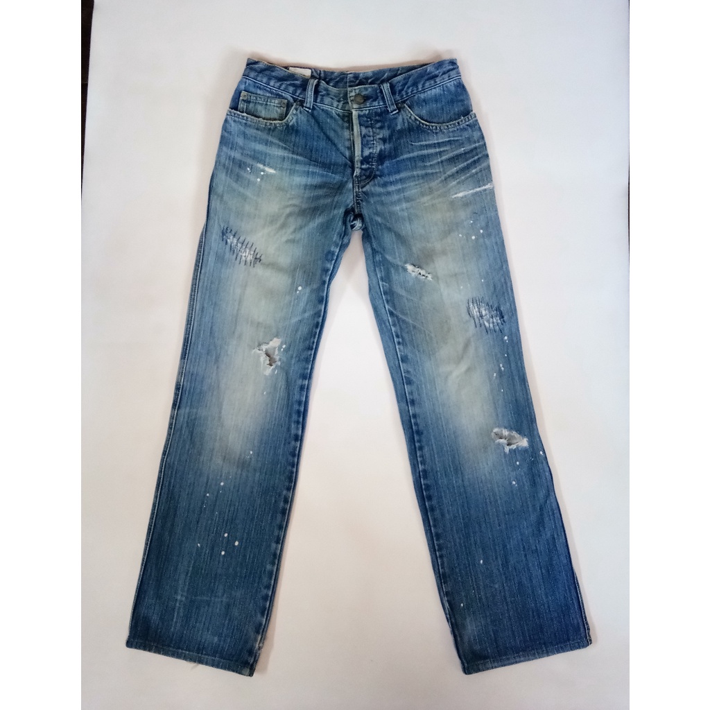 กางเกงยีนส์ Takeo Kikuchi jeans Japan มือ2 เอว 29นิ้ว ขากระบอก แบรนด์ญี่ปุ่น สภาพสวย ของแท้ งานคัด ใ