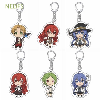 NEDFS Gifts Mushoku Tensei: Jobless Reincarnation Cartoon Acrylic Keychain Anime Keychain Car Accessories Doubleside Q Version Bag Pendant Anime Figures Anime Characters Keychain Pendant