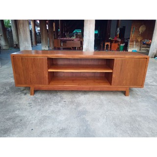 furnitur99ตู้ทีวี50*200*65cm.ไม้สักทอง สวยงามทนทาน ใช้งานได้หลายสิบปี