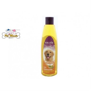 (SS44) Bok dok (บ็อกด็อก) แชมพูสมุนไพรกำจัดหมัดผสมครีมนวด 265ml