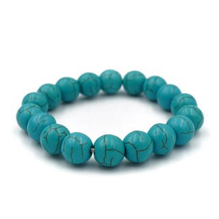 TURQUOISES หินเทอร์ควอยส์ ขนาด 10 มม. สร้อยข้อมือหินแท้ by siamonlineshop