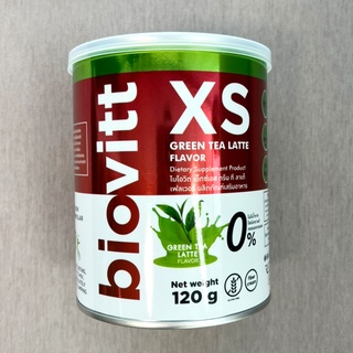 ✨Non Whey Biovitt XS (รสกรีนที ลาเต้) อร่อย เข้มข้น/อิ่มนาน  แคลน้อย ลดความอยากอาหาร น้ำตาล 0% Fat 0% KCAL0% (ขนาด 120G)