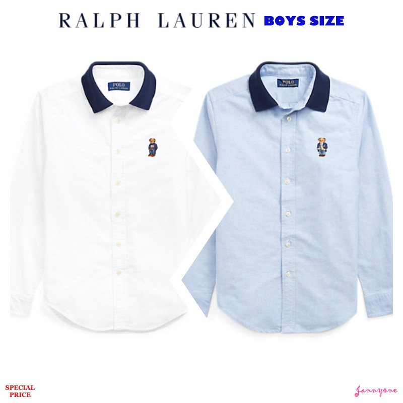 polo bear cotton oxford shirt