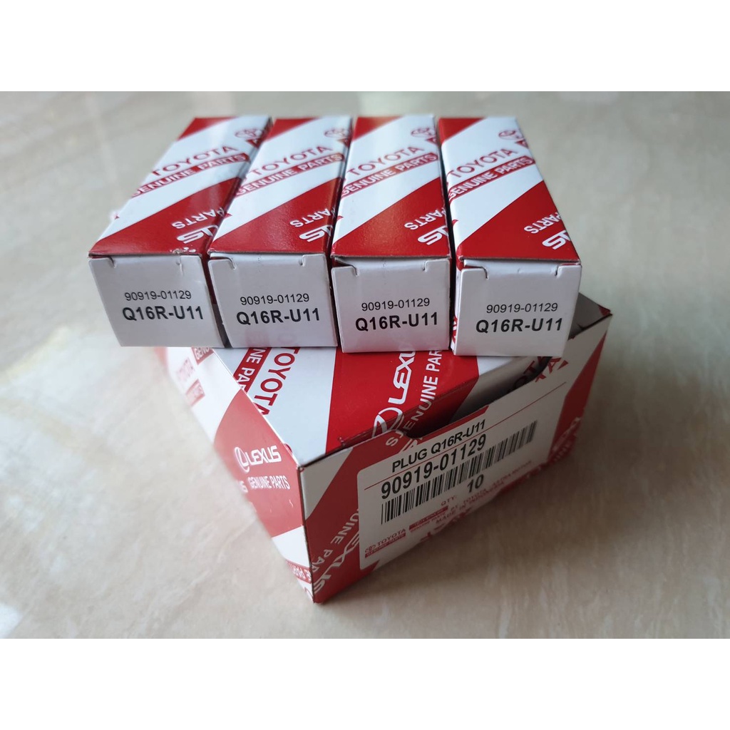หัวเทียน Q16RU11 AE100,AE110,SOLUNA,VIOS,ยาริส,ALTIS 1600,18001JZ,2JZ แท้ๆเบิกห้าง (4หัว 1ชุด) ราคาช