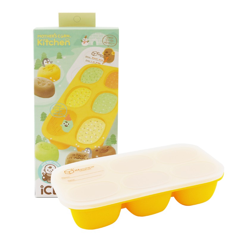 Mother's Corn Ice Ecotainer มาเธอร์คอน ถาดซิลิโคนแช่ฟรีสอาหาร หลุมใหญ่