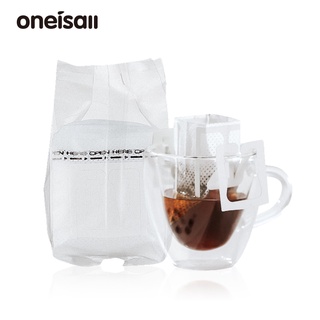 Oneisall ถุงกระดาษกรองชากาแฟแบบพกพา 50ชิ้น/100ชิ้น