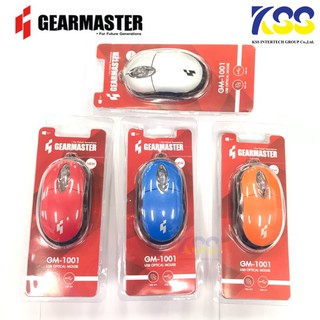 Gearmaster เม้าส์ รุ่นGM-1001 Mouse USB 1200 dpi (มีไฟสีแดงในตัว) รับประกัน6เดือน 💥ราคาถูกมาก พร้อมส่ง💥