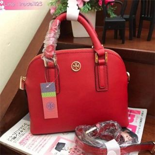 TORY BURCH SAFFIANO ZIP BAG ของแท้ ราคาถูก