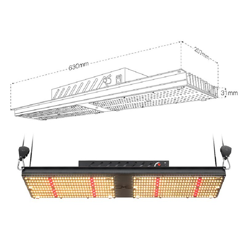 [ส่งฟรี]ไฟปลูกต้นไม้ 240W v4 LM301H + OSRAM 660nm LED FULL SPECTRUM - รูปที่ 5