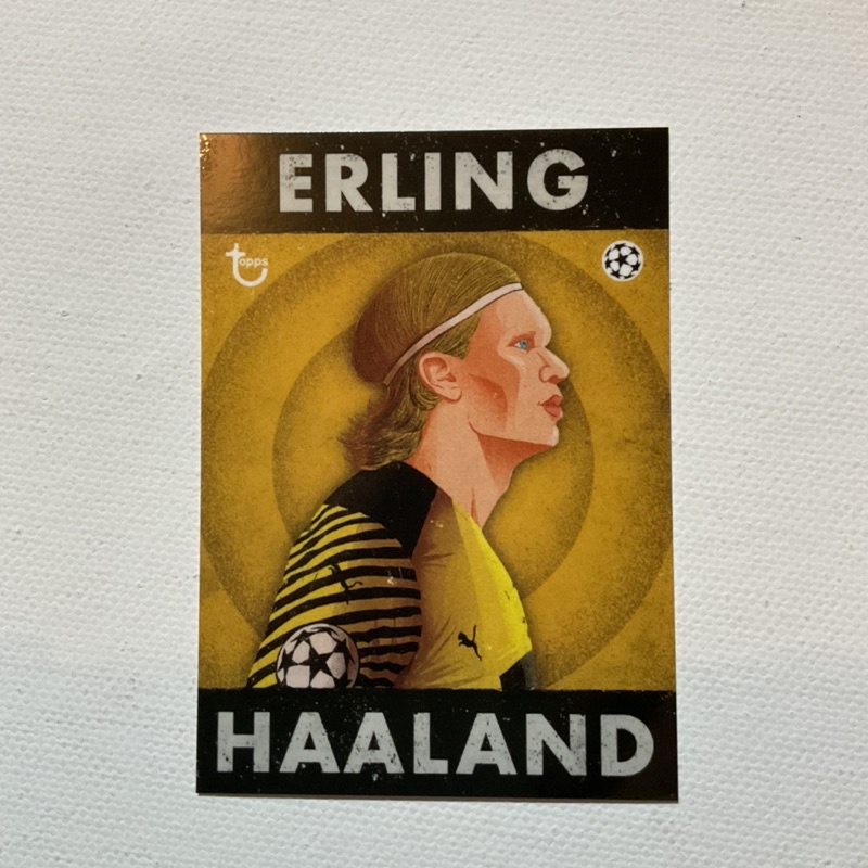 2021 Topps Deco UEFA UCL Soccer Artistry Insert Erling Haaland การ์ดนักฟุตบอล การ์ดสะสม การ์ดtopps