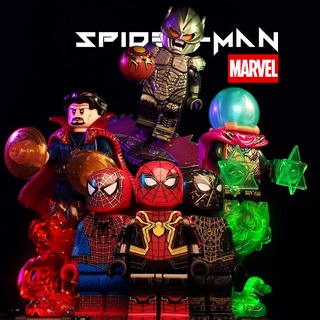 ฟิกเกอร์ SpiderMan Marvel Mysterio Green Goblin Doctor Strange ขนาดเล็ก ของเล่นสําหรับเด็ก KT1055