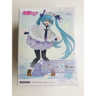 ฟิกเกอร์ โมเดล มิกุ Hatsune Miku Original Winter Clothes สูง 16 ซม ของแท้ ญี่ปุ่น ไทโตะ ไตโตะ Taito ฤดูหนาว หิมะ snow