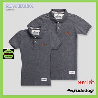 Rudedog เสื้อโปโล ชาย หญิง รุ่น Marverrick สีทอปดำ