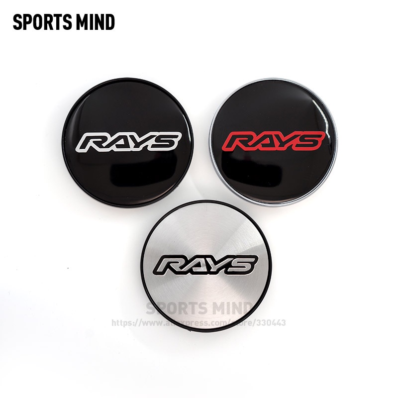 4 ชิ้น/ล็อต 6 สี 68 มม.RAYS รถศูนย์ล้อ Hub Caps รถ Refitted โลโก้สัญลักษณ์ฝาครอบกันฝุ่น