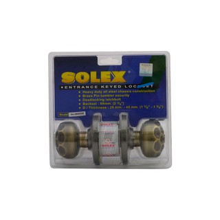 ลูกบิด ทั่วไป SOLEX 9850 หัวจัน AB | SOLEX | 9850 AB ลูกบิดประตู มือจับประตู ประตูและหน้าต่าง ลูกบิด ทั่วไป SOLEX 9850 ห