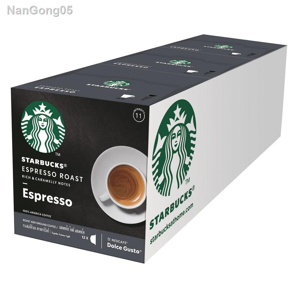📣ส่วนลด 50%📣◘☫NESCAFE แคปซูลกาแฟ STARBUCK Espresso Roast 12 แคปซูล