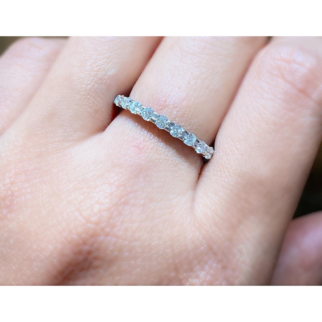 Eternity engagement ring band