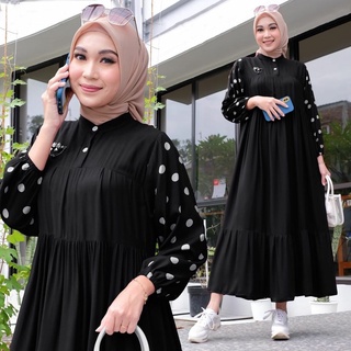 Dasima Dress Gamis Muslim Maxy Matt ชุดเดรสแมตต์ พรีเมี่ยม แฟชั่นสําหรับผู้หญิง |  ชุดเดรสยาว พรีเมี่ยม เป็นมิตรกับผู้ใหญ่ สําหรับผู้หญิง | เสื้อคลุมแขนยาว ลายจุด สไตล์มุสลิม สําหรับผู้หญิง | ชุดเสื้อผ้า สไตล์เกาหลี