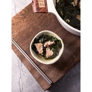 สาหร่ายวากาเมะ วากาเมะอบแห้ง 100g (小伙子裙带菜)Wakame (미역) ใช้ทำเมนู ซุปสาหร่าย ซุปมิโซะ ยำสาหร่ายเกาหลี ซุปชาบู 🚩🚩ถุงใหญ่🚩🚩