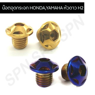 น๊อตอุดกระจก น๊อตรูกระจก honda หัวดาว H2