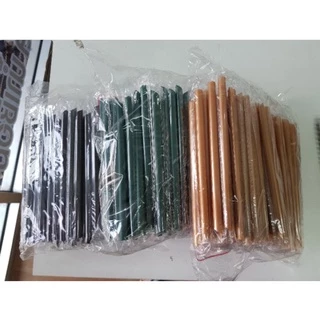 หลอดไข่มุกหุ้มฟิล์ม จำนวน 100 เส้น ห่อฟิลม์ใส หลอดใหญ่ ห่อซีล ห่อซองพลาสติก