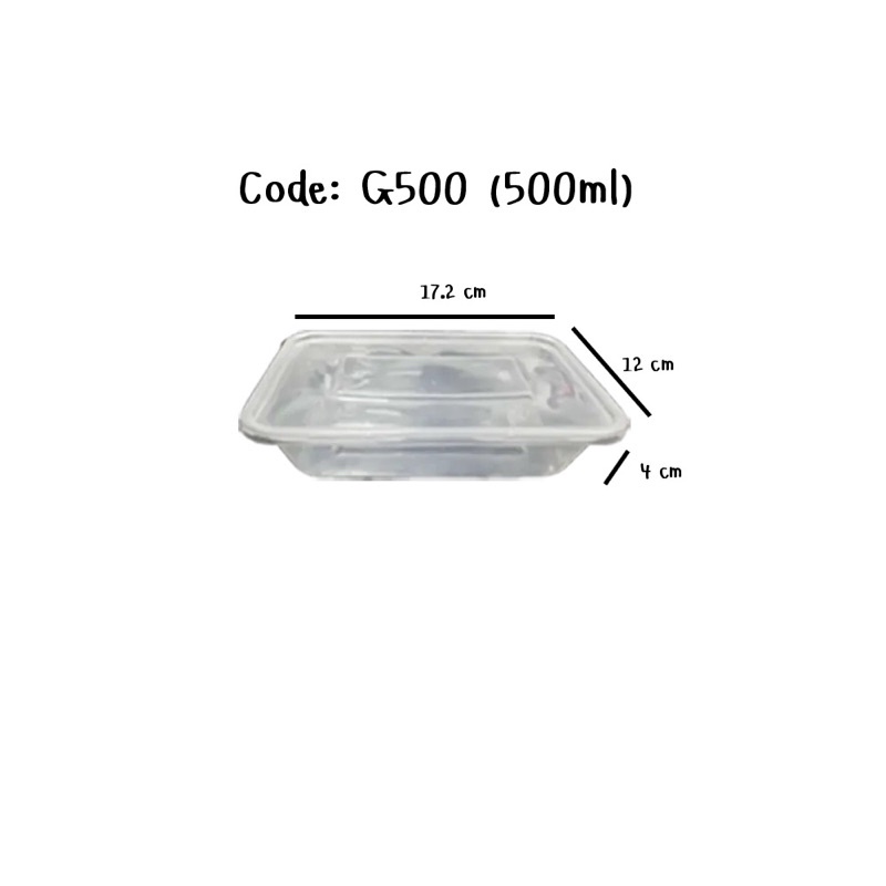 500ml 650ml 750ml 1000ml 1500ml กล่องพลาสติกพร้อมใส่อาหาร,กล่องเวฟได้(25-30ใบ)