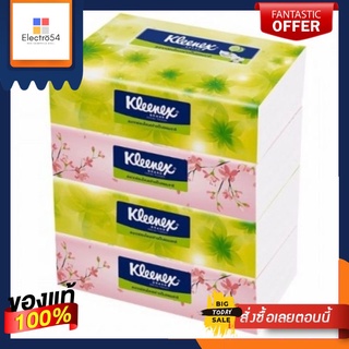 คลีเน็กซ์ เนเชอรัล ซอฟท์ กระดาษเช็ดหน้า บรรจุ 110 แผ่น/ห่อ แพ็คละ 4 ห่อ Kleenex Natural Soft Facial Tissues/ ทิชชู่