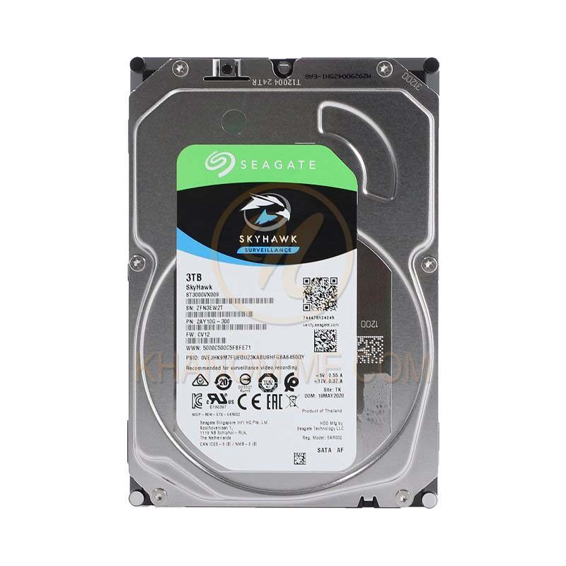 3 TB HDD CCTV SEAGATE SKYHAWK (5900RPM, 256MB, SATA-3, ST3000VX009)