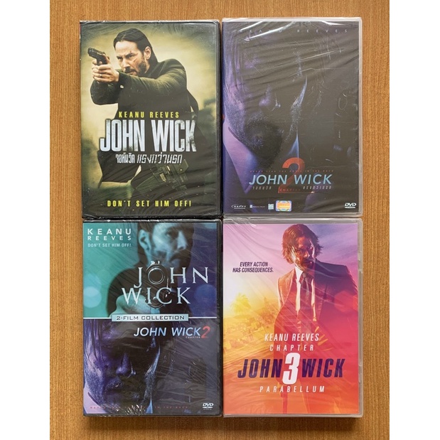 DVD : John Wick ภาค 1, 2, 3 Parabellum จอห์น วิค แรงกว่านรก [มือ 1] Keanu Reeves / ดีวีดี หนัง แผ่นแ