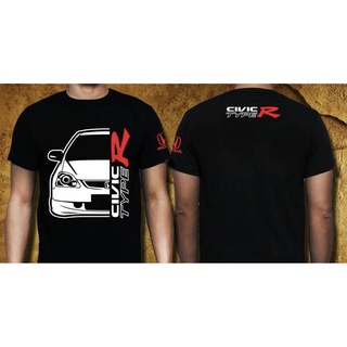 ขายดี เสื้อยืดแขนสั้น พิมพ์ลาย HONDA Civic EP3 TYPE-R * Front D1 สําหรับผู้ชาย