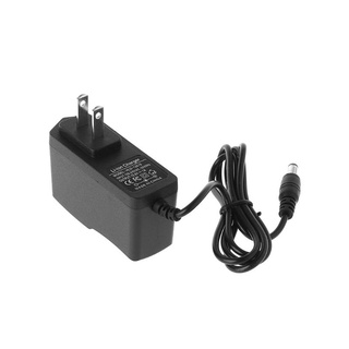 ooh ที่ชาร์จแบตเตอรี่ลิเธียม ปลั๊ก Eu Us 12.6V 1A 18650 โพลิเมอร์ 100-240V 5.5 มม. X 2.1 มม. พร้อมสายไฟ Dc กระแสไฟคงที่