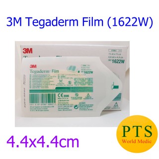 3M Tegaderm 4.4x4.4 cm แผ่นฟิล์มใสกันน้ำ (1622W) (1 แผ่น)